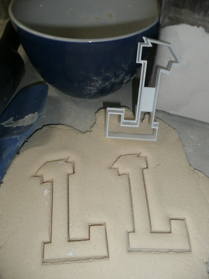 Block Letter L with Graduation Cap School Cookie Cutter USA PR3733