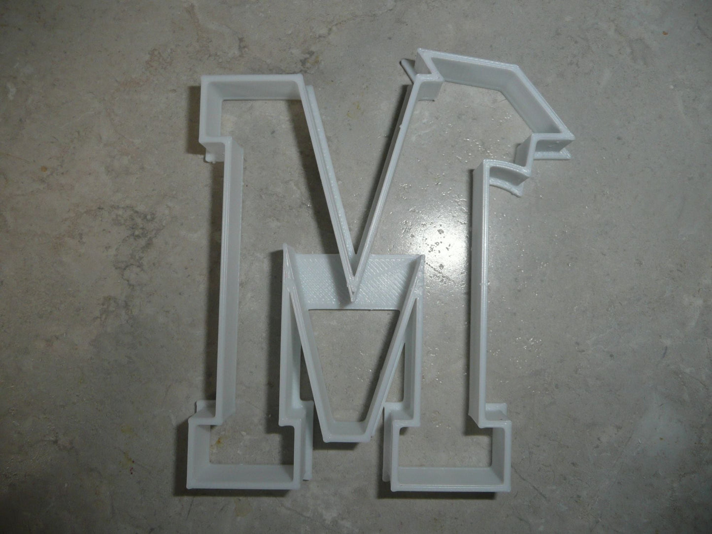 Block Letter M with Graduation Cap School Cookie Cutter USA PR3734