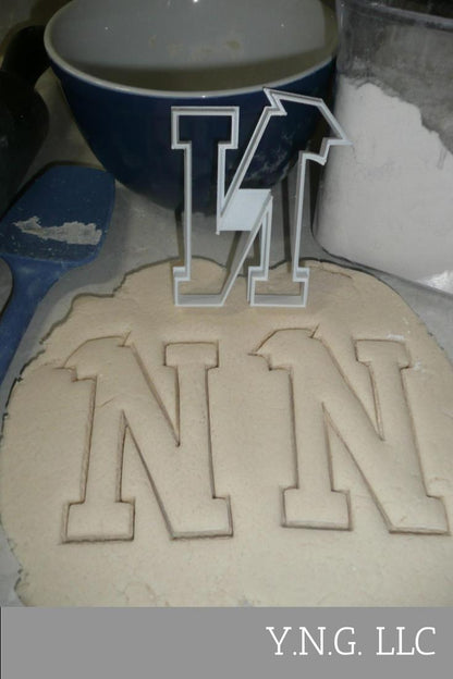 Block Letter N with Graduation Cap School Cookie Cutter USA PR3735