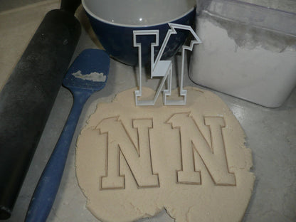 Block Letter N with Graduation Cap School Cookie Cutter USA PR3735