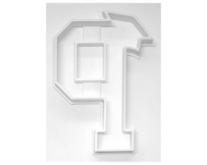 Block Letter P with Graduation Cap School Cookie Cutter USA PR3737