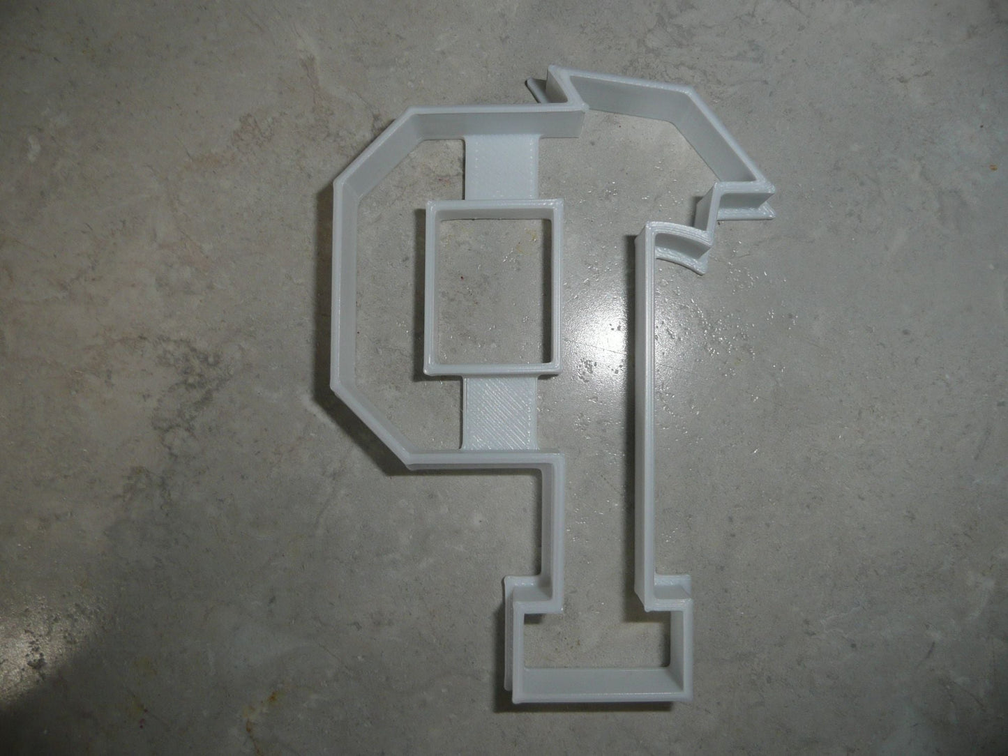 Block Letter P with Graduation Cap School Cookie Cutter USA PR3737