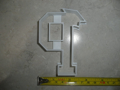 Block Letter P with Graduation Cap School Cookie Cutter USA PR3737