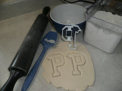 Block Letter P with Graduation Cap School Cookie Cutter USA PR3737