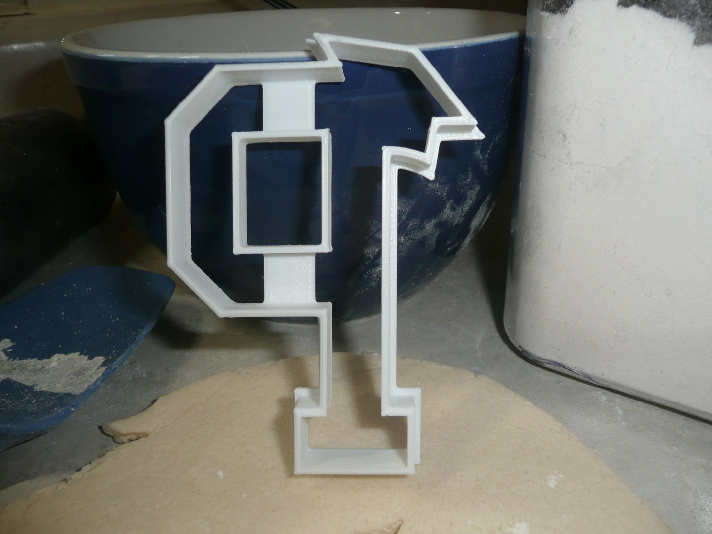 Block Letter P with Graduation Cap School Cookie Cutter USA PR3737