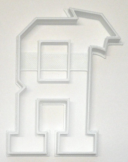 Block Letter R with Graduation Cap School Cookie Cutter USA PR3739