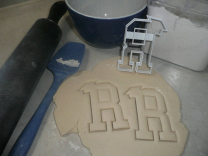 Block Letter R with Graduation Cap School Cookie Cutter USA PR3739