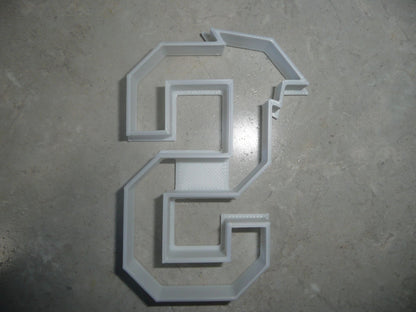 Block Letter S with Graduation Cap School Cookie Cutter USA PR3740