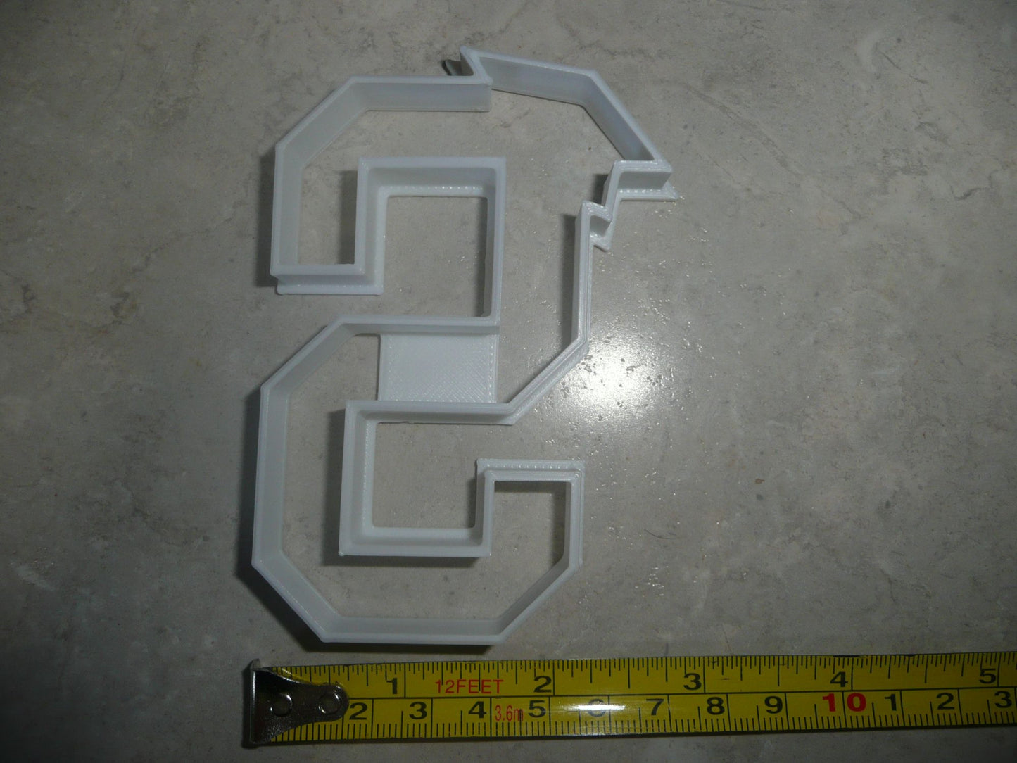 Block Letter S with Graduation Cap School Cookie Cutter USA PR3740