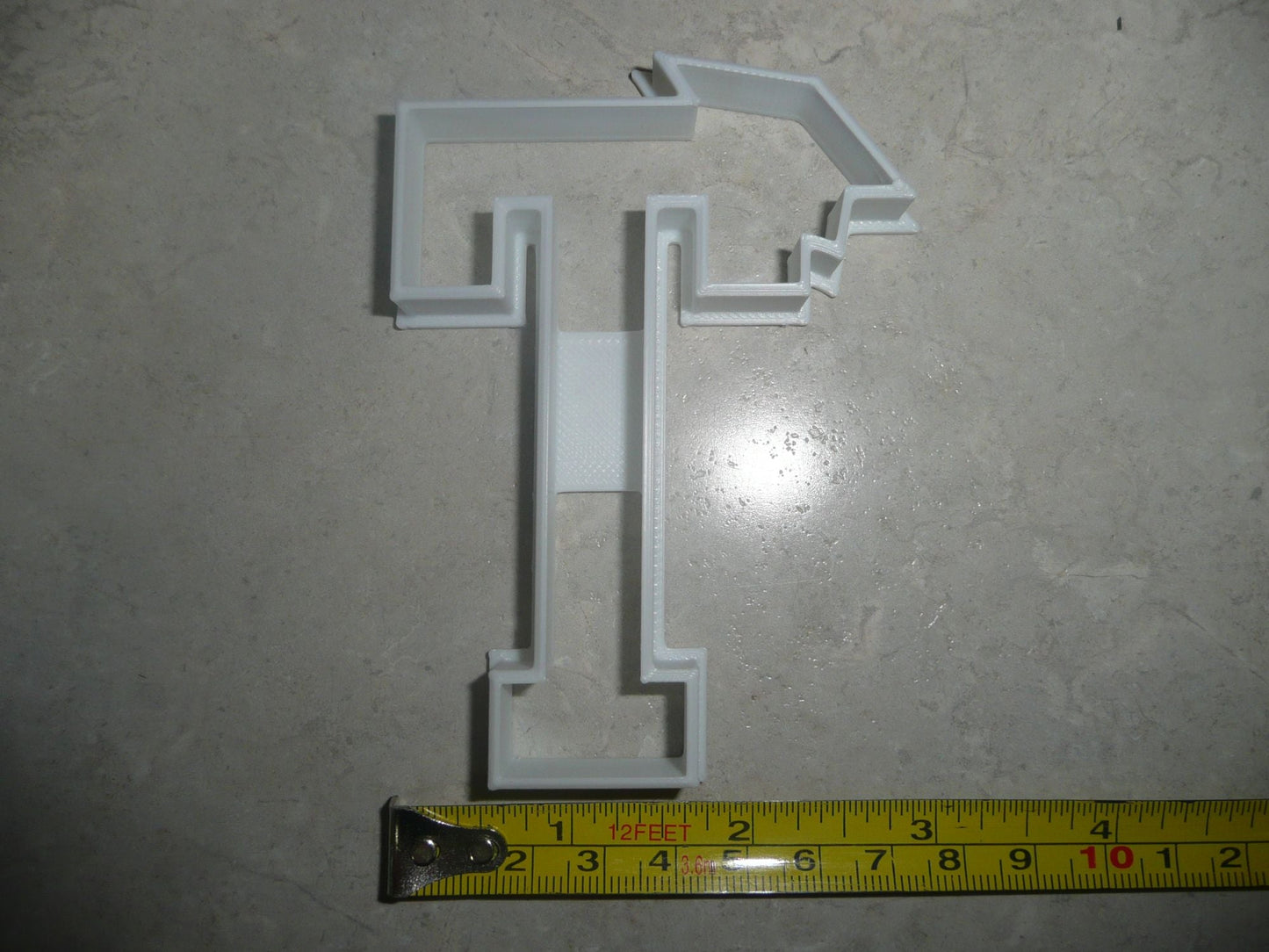 Block Letter T with Graduation Cap School Cookie Cutter USA PR3741