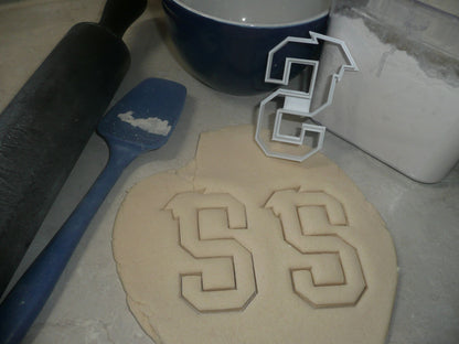 Block Letter S with Graduation Cap School Cookie Cutter USA PR3740