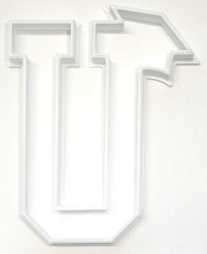 Block Letter U with Graduation Cap School Cookie Cutter USA PR3742