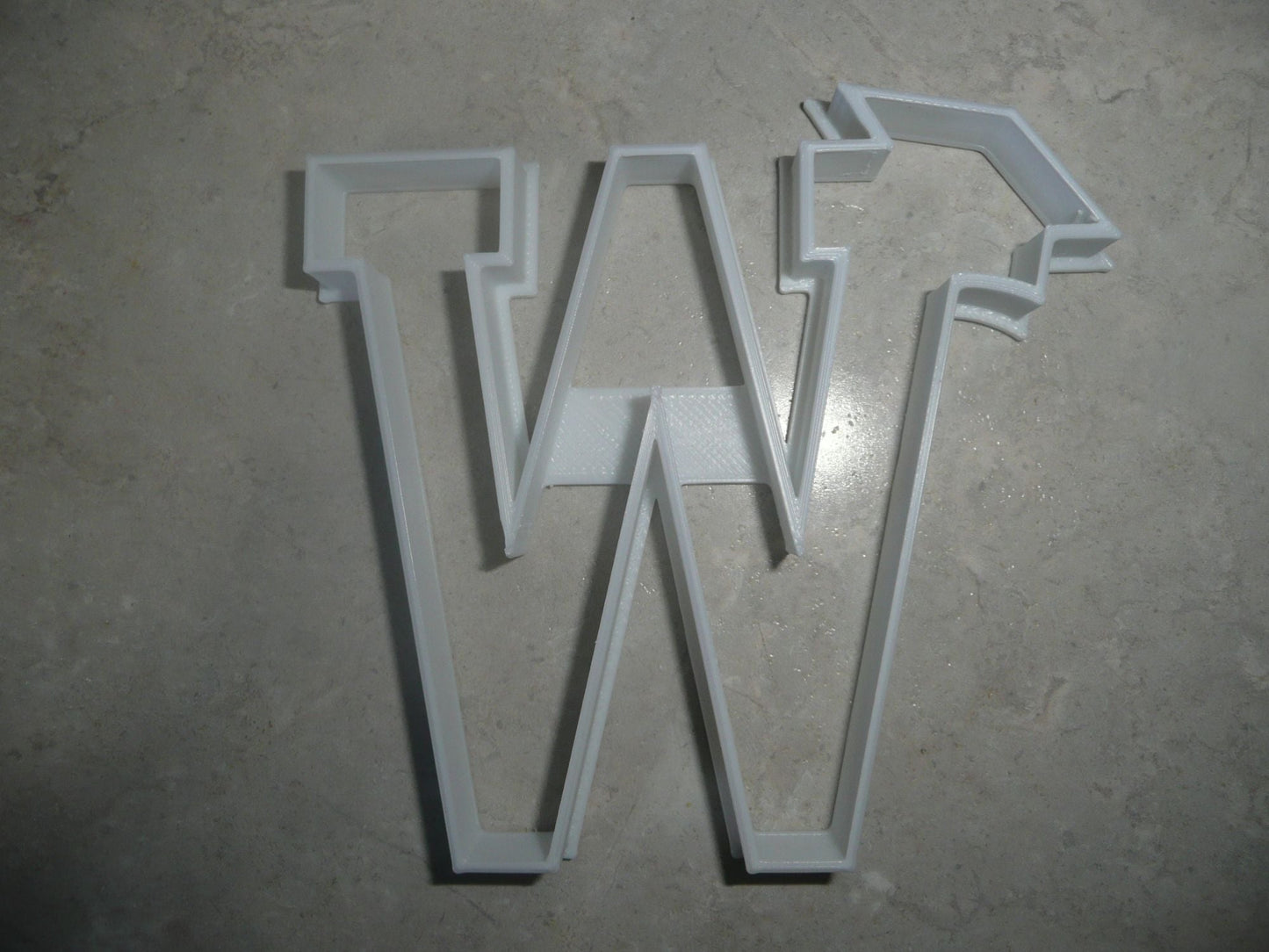 Block Letter W with Graduation Cap School Cookie Cutter USA PR3744