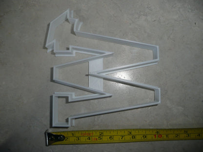 Block Letter W with Graduation Cap School Cookie Cutter USA PR3744