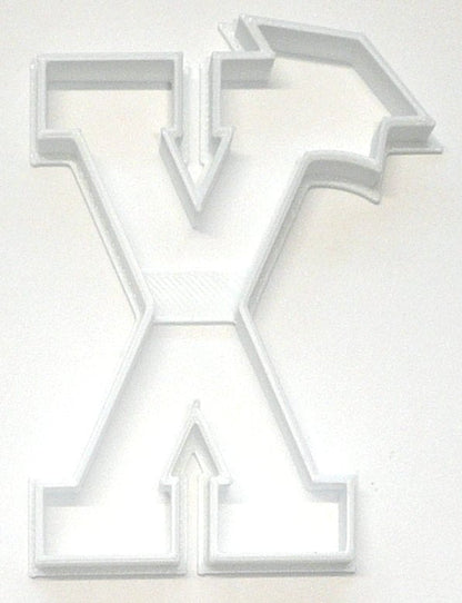 Block Letter X with Graduation Cap School Cookie Cutter USA PR3745