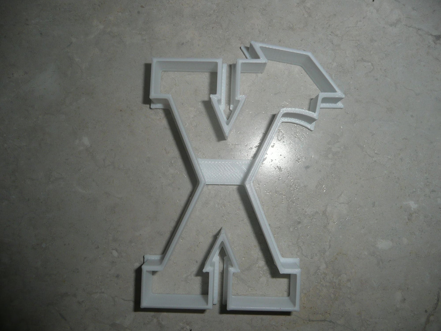 Block Letter X with Graduation Cap School Cookie Cutter USA PR3745