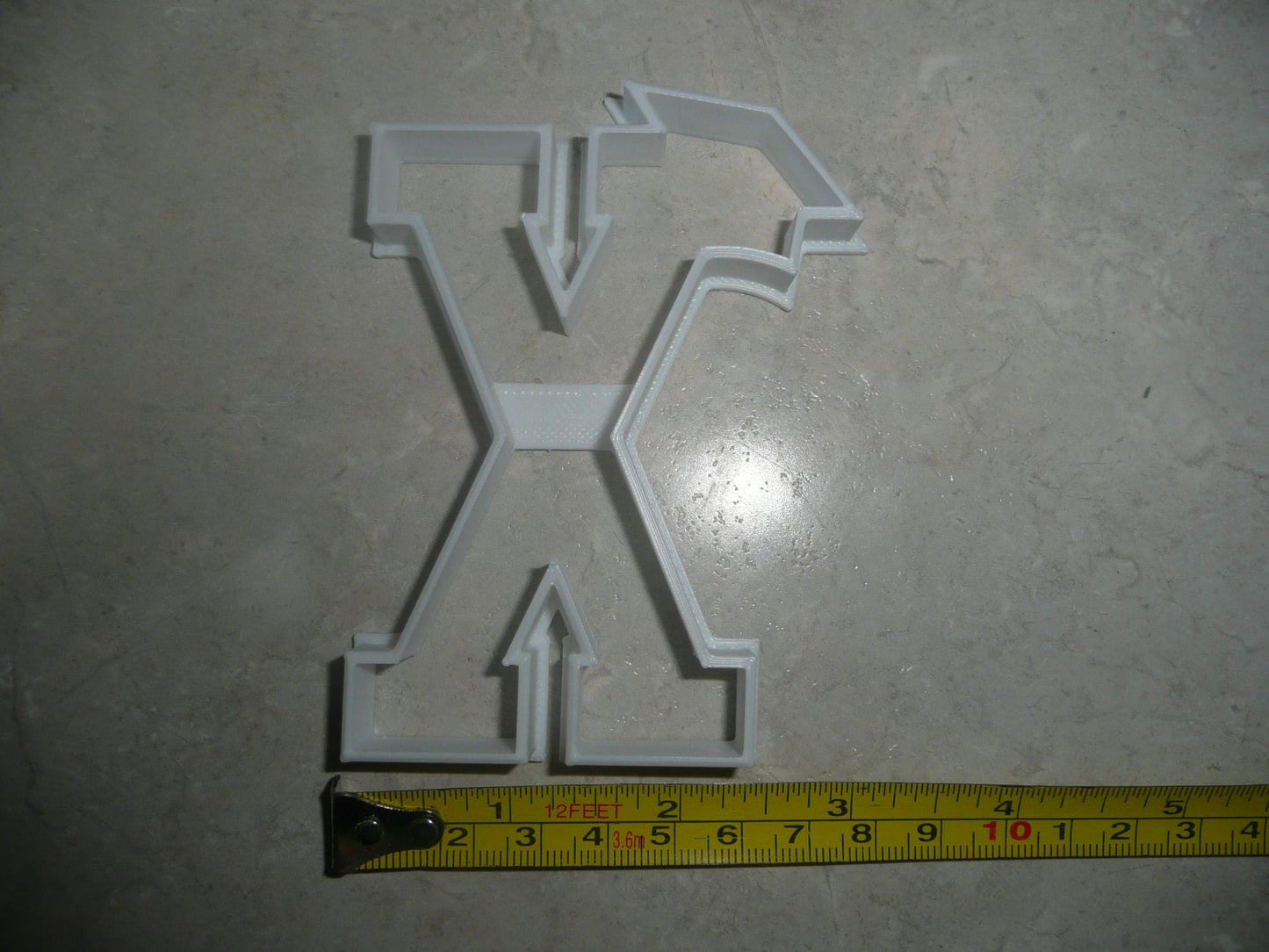 Block Letter X with Graduation Cap School Cookie Cutter USA PR3745