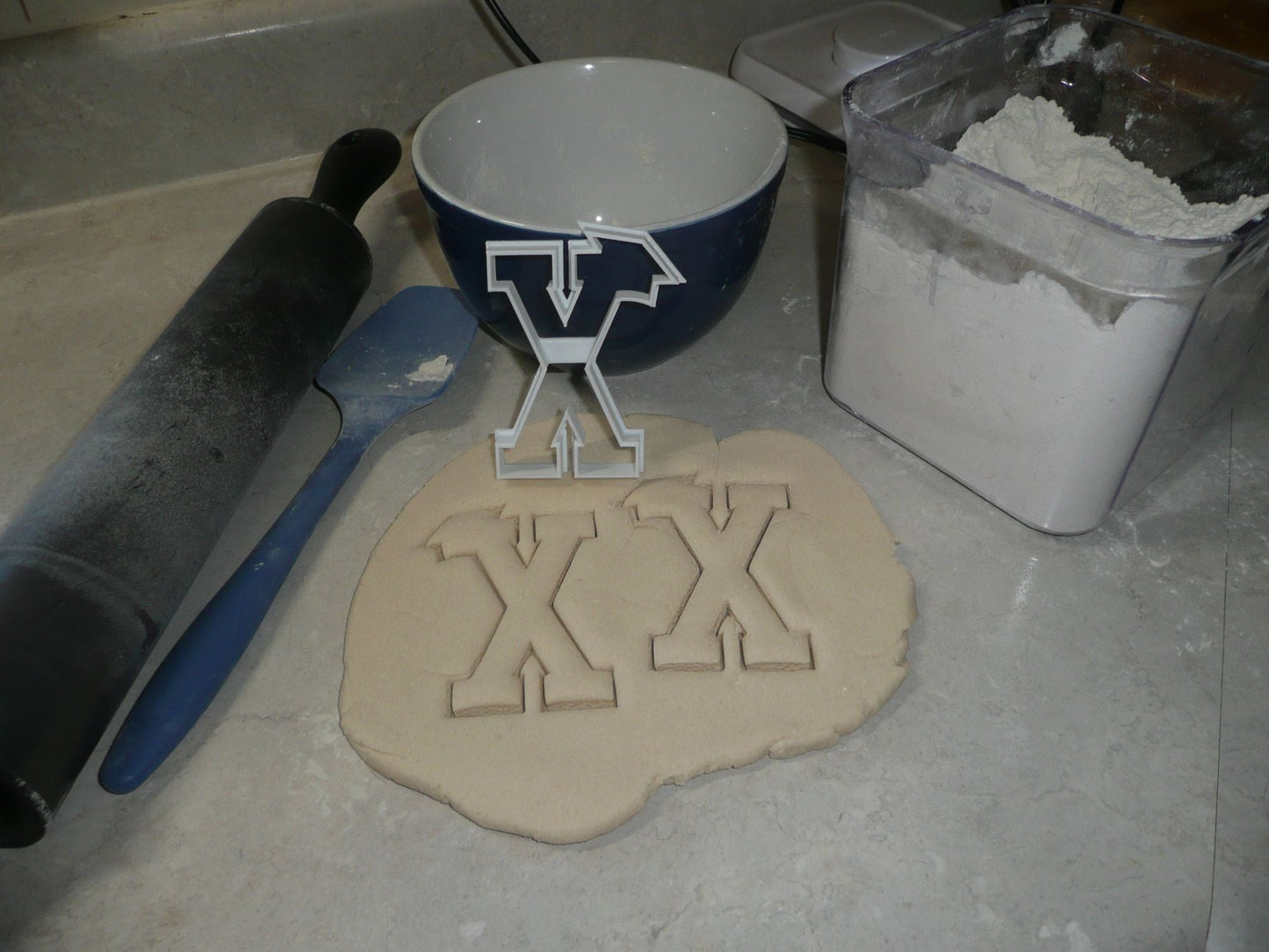 Block Letter X with Graduation Cap School Cookie Cutter USA PR3745