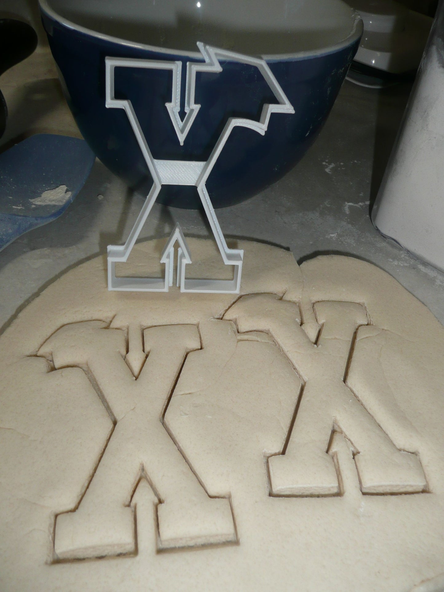 Block Letter X with Graduation Cap School Cookie Cutter USA PR3745