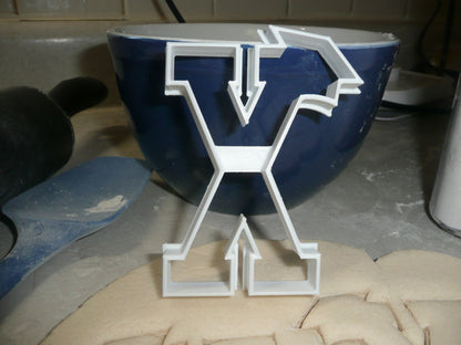 Block Letter X with Graduation Cap School Cookie Cutter USA PR3745