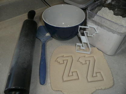 Block Letter Z with Graduation Cap School Cookie Cutter USA PR3747