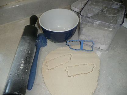 Puerto Rico Outline Caribbean Island US Territory Cookie Cutter USA PR3750