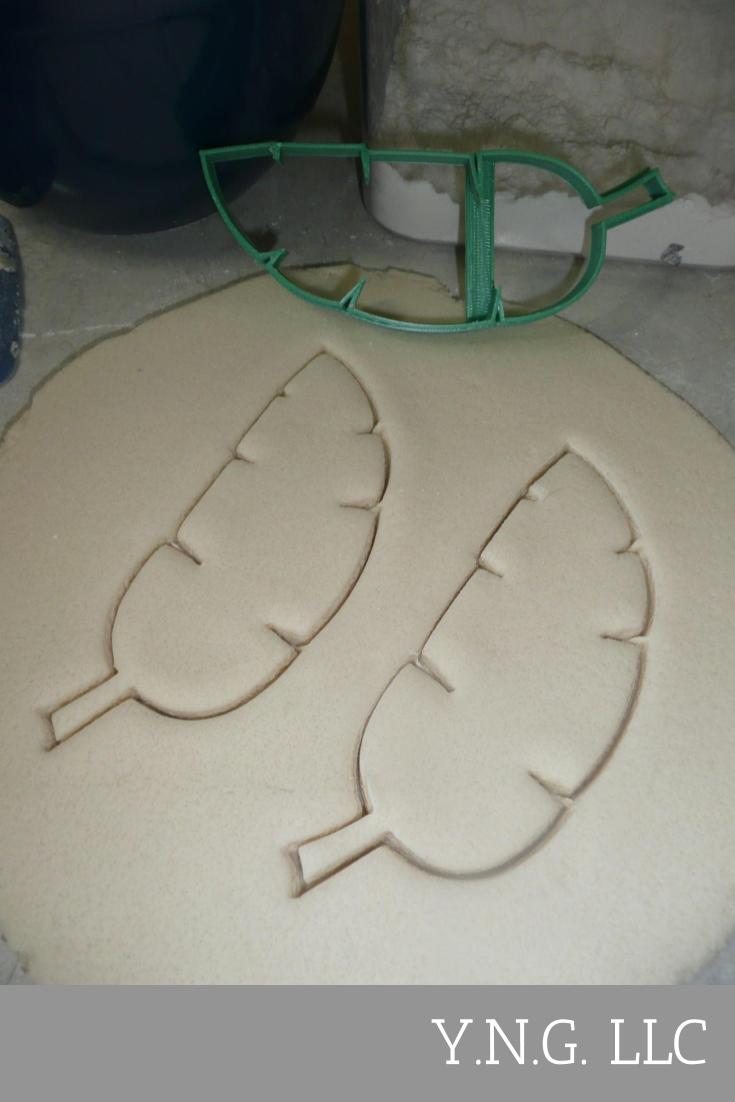 Banana Leaf Outline Tropical Plant Leaves Cookie Cutter USA PR3761