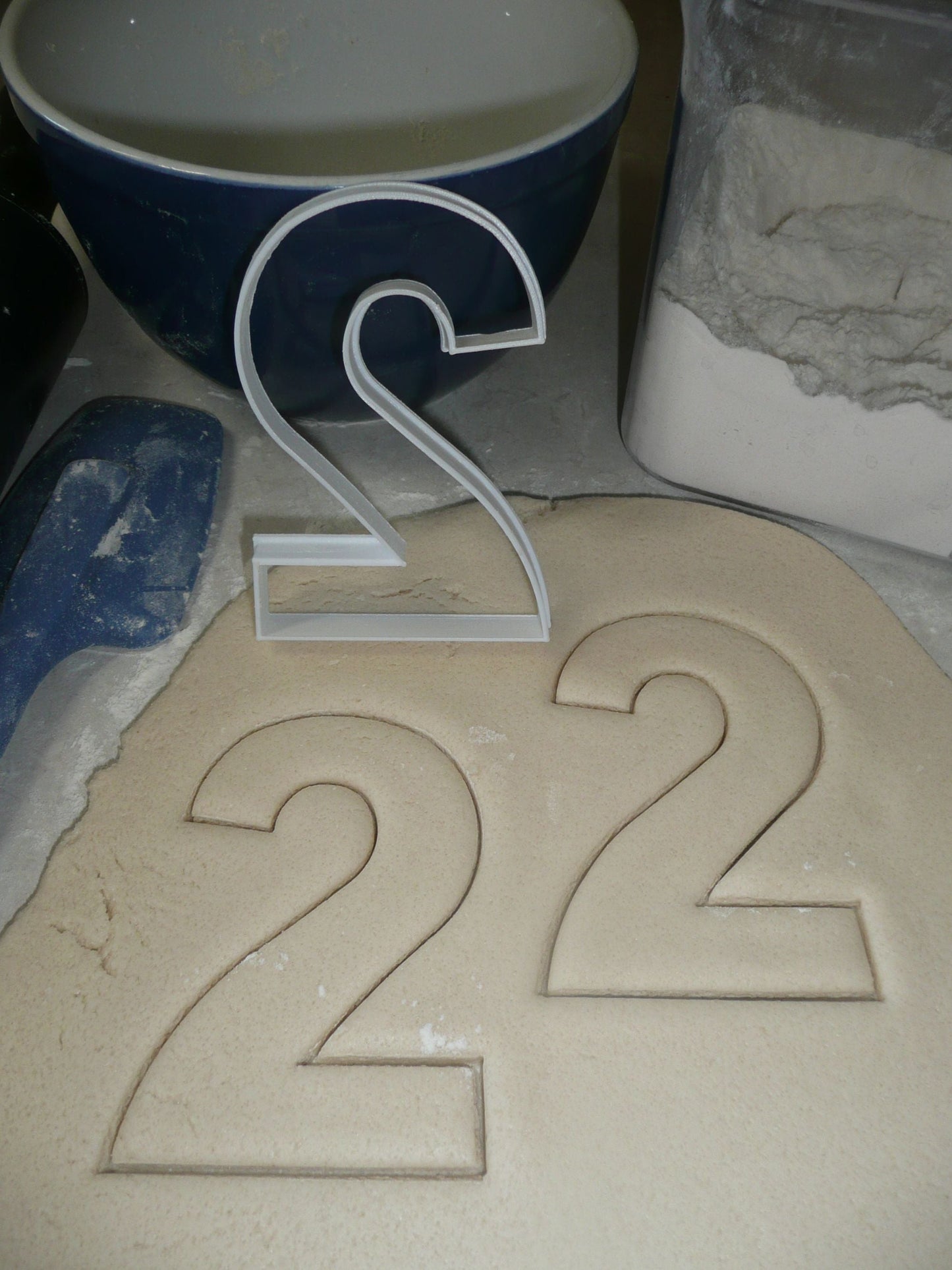 Number Two 2 Birthday Anniversary Large Size 4" Cookie Cutter USA PR3802