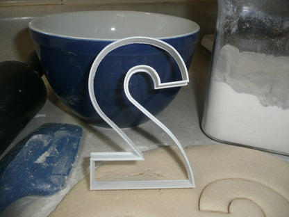 Number Two 2 Birthday Anniversary Large Size 4" Cookie Cutter USA PR3802