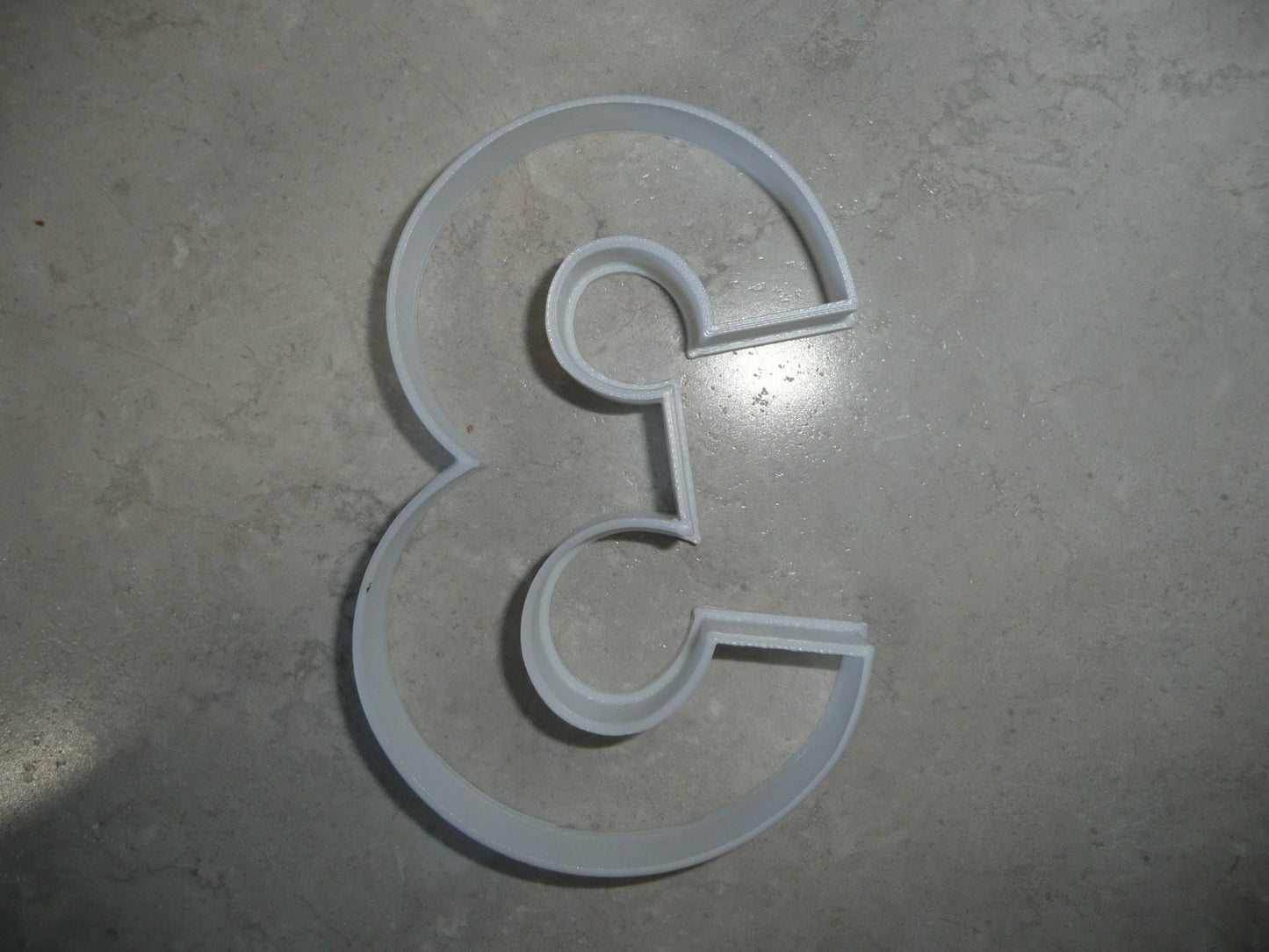 Number Three 3 Birthday Anniversary Large Size 4" Cookie Cutter USA PR3803
