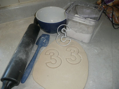 Number Three 3 Birthday Anniversary Large Size 4" Cookie Cutter USA PR3803