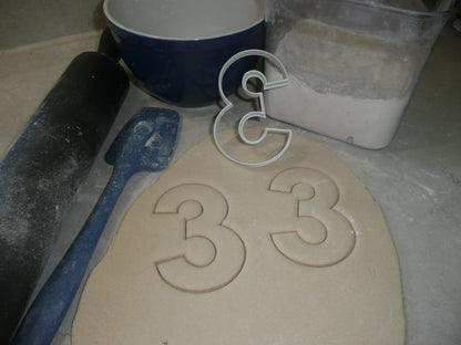 Number Three 3 Birthday Anniversary Large Size 4" Cookie Cutter USA PR3803
