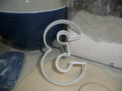 Number Three 3 Birthday Anniversary Large Size 4" Cookie Cutter USA PR3803