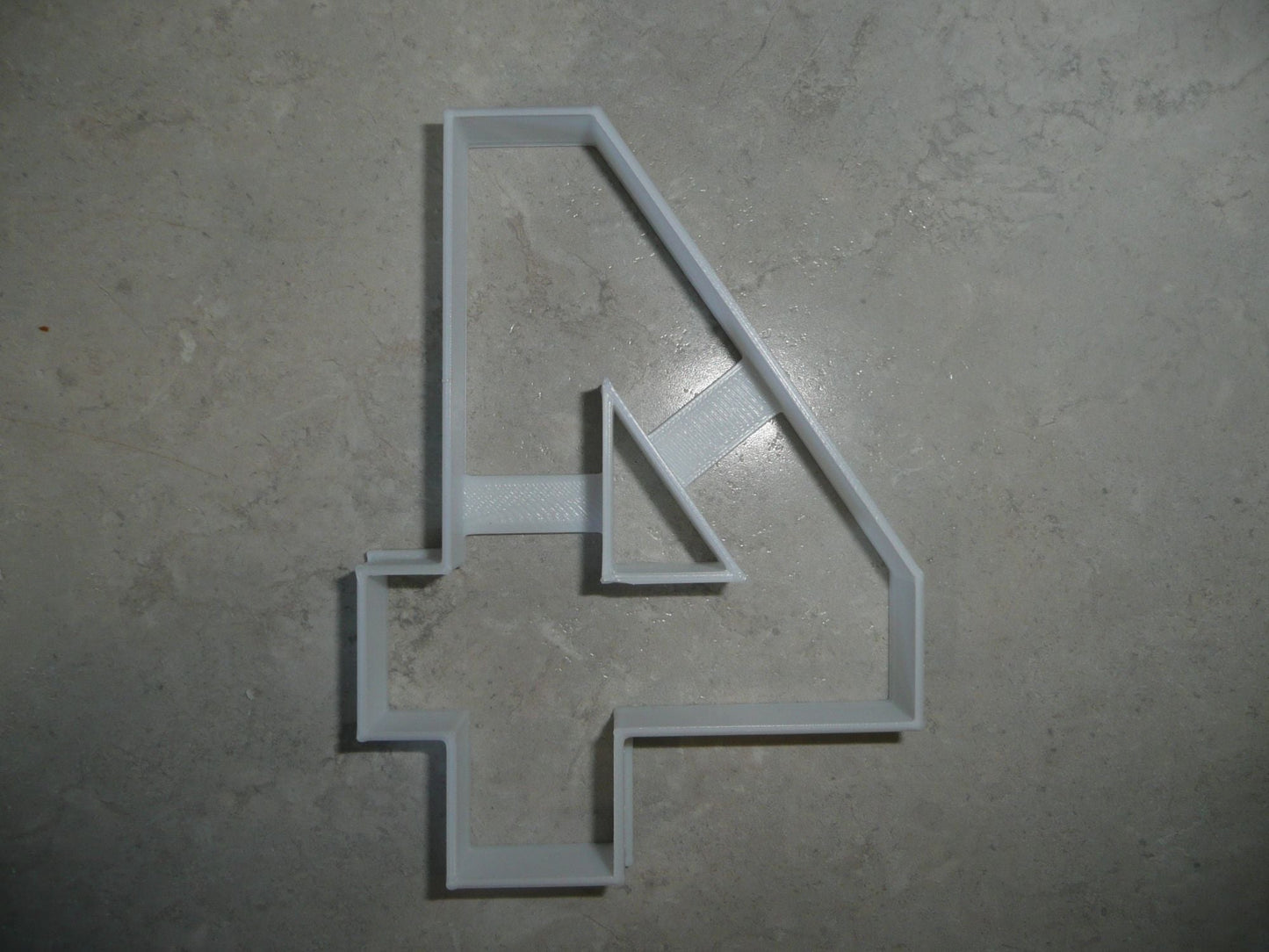 Number Four 4 Birthday Anniversary Large Size 4" Cookie Cutter USA PR3804