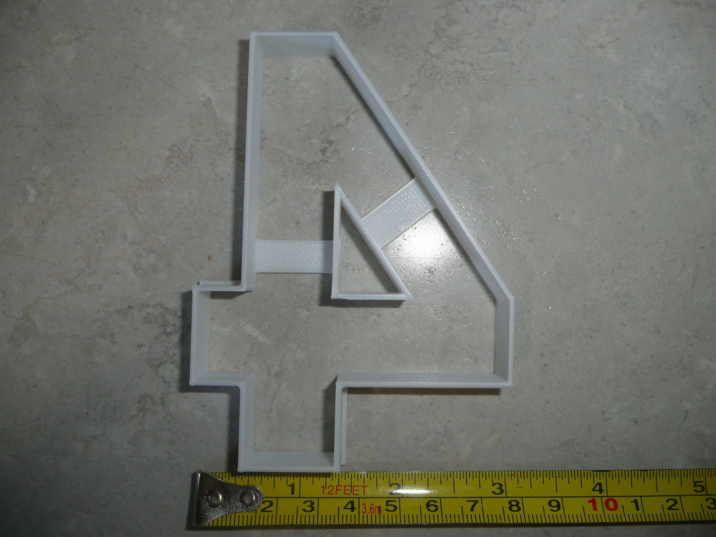 Number Four 4 Birthday Anniversary Large Size 4" Cookie Cutter USA PR3804