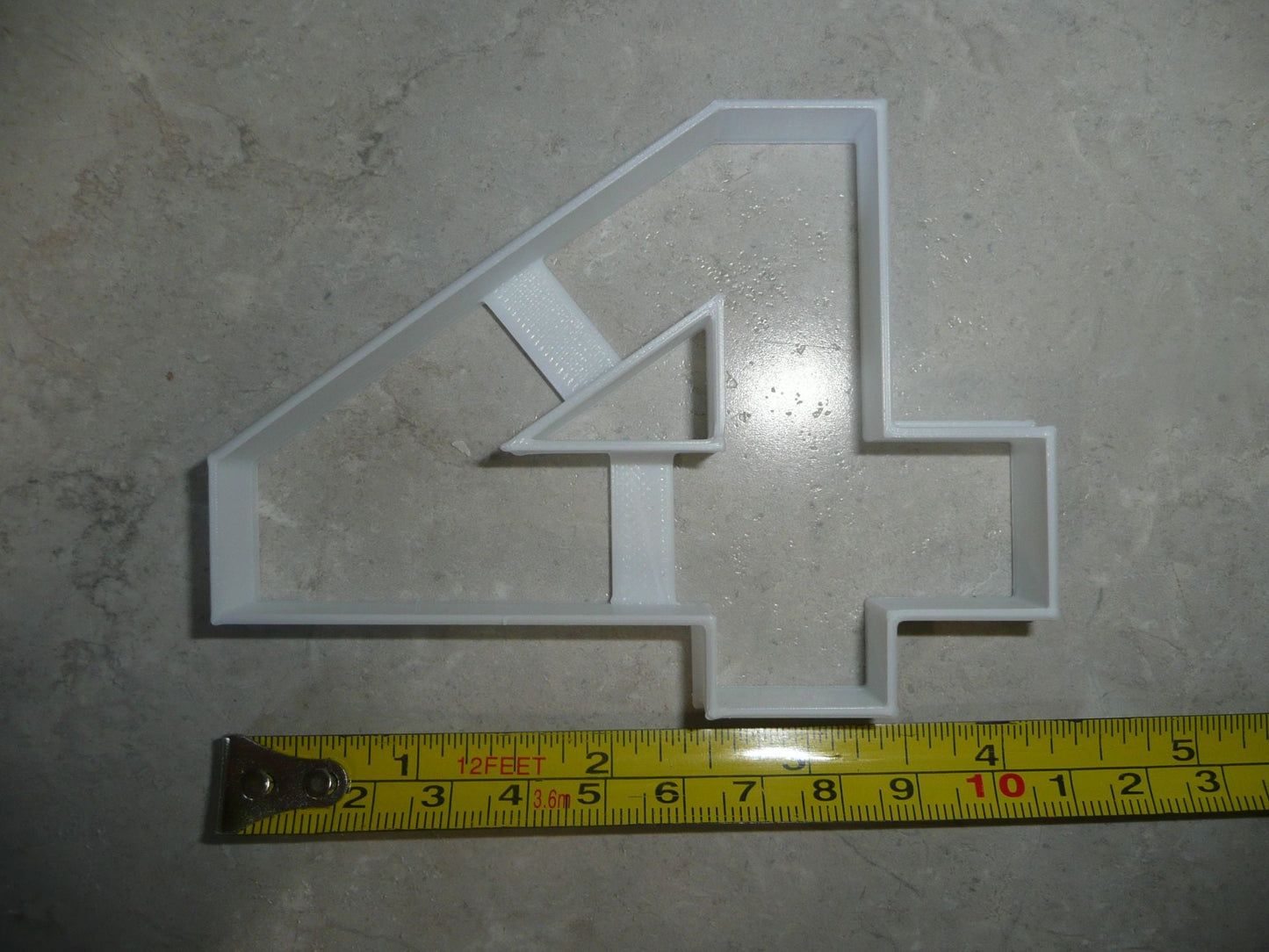 Number Four 4 Birthday Anniversary Large Size 4" Cookie Cutter USA PR3804