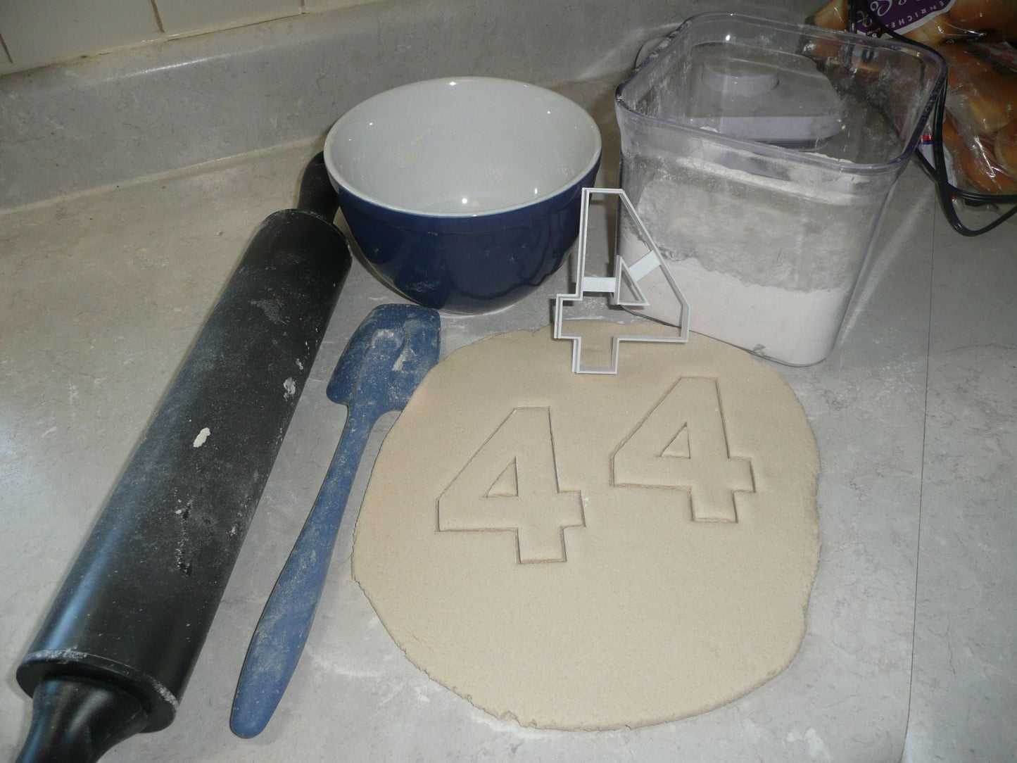 Number Four 4 Birthday Anniversary Large Size 4" Cookie Cutter USA PR3804