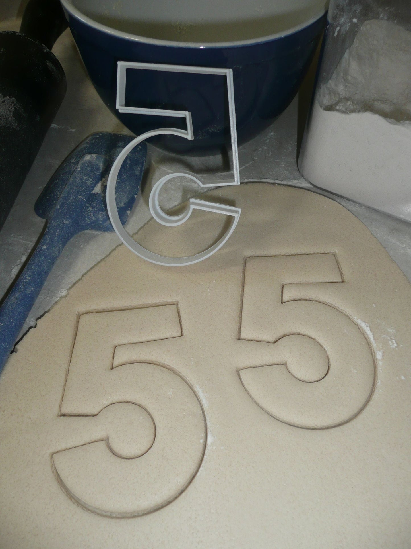 Number Five 5 Birthday Anniversary Large Size 4" Cookie Cutter USA PR3805
