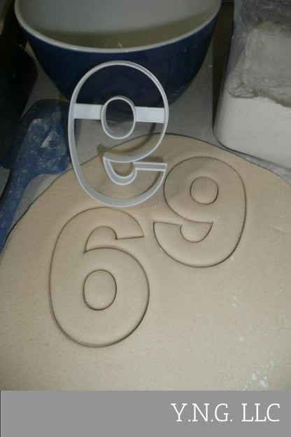Number Six 6 Or Nine 9 Birthday Large Size 4" Cookie Cutter USA PR3806