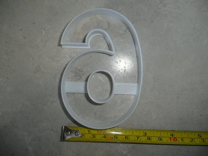 Number Six 6 Or Nine 9 Birthday Large Size 4" Cookie Cutter USA PR3806