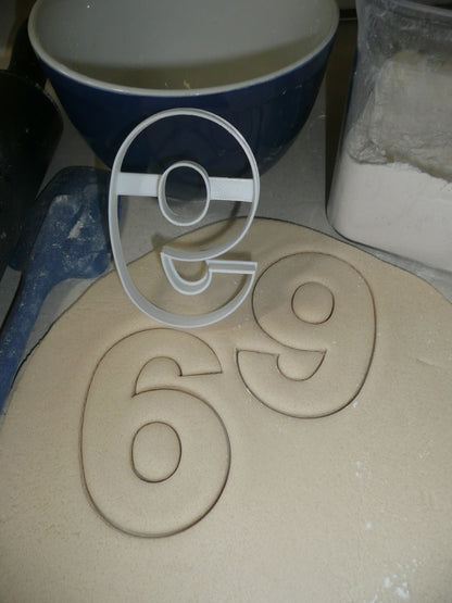 Number Six 6 Or Nine 9 Birthday Large Size 4" Cookie Cutter USA PR3806