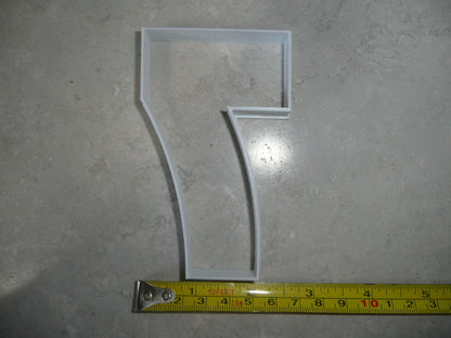 Number Seven 7 Birthday Anniversary Large Size 4" Cookie Cutter USA PR3807