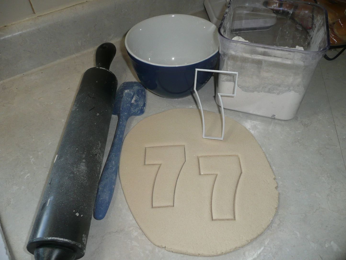 Number Seven 7 Birthday Anniversary Large Size 4" Cookie Cutter USA PR3807