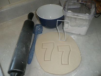 Number Seven 7 Birthday Anniversary Large Size 4" Cookie Cutter USA PR3807