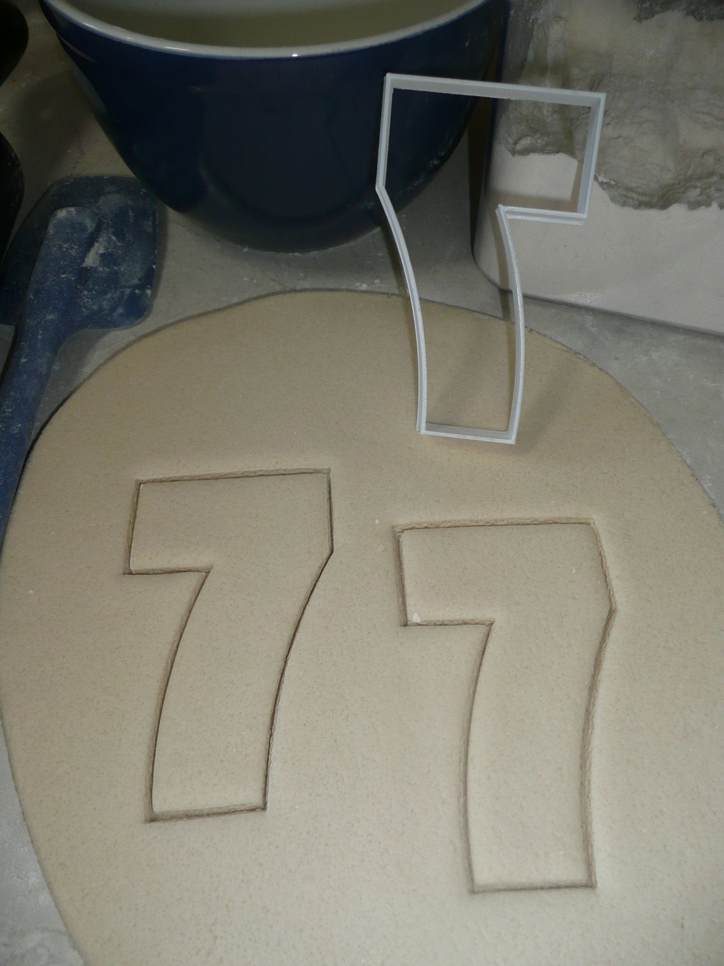 Number Seven 7 Birthday Anniversary Large Size 4" Cookie Cutter USA PR3807