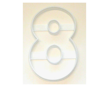Number Eight 8 Birthday Anniversary Large Size 4" Cookie Cutter USA PR3808