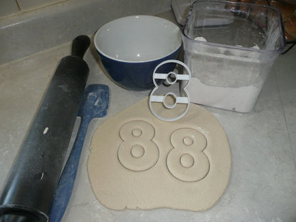 Number Eight 8 Birthday Anniversary Large Size 4" Cookie Cutter USA PR3808