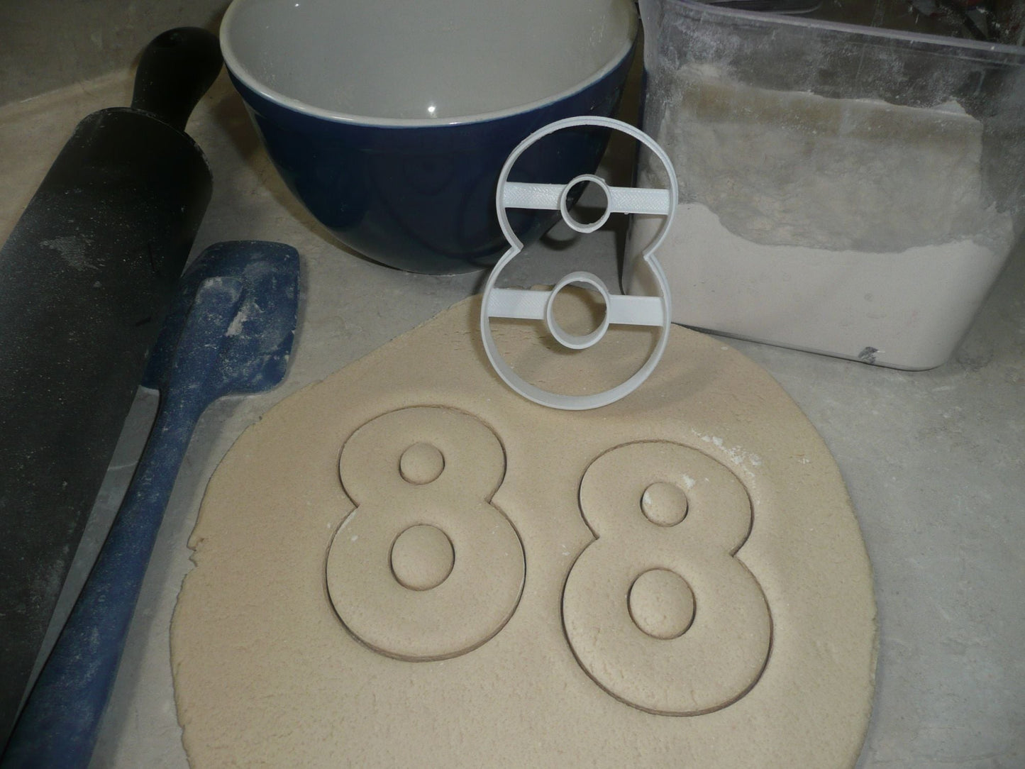 Number Eight 8 Birthday Anniversary Large Size 4" Cookie Cutter USA PR3808
