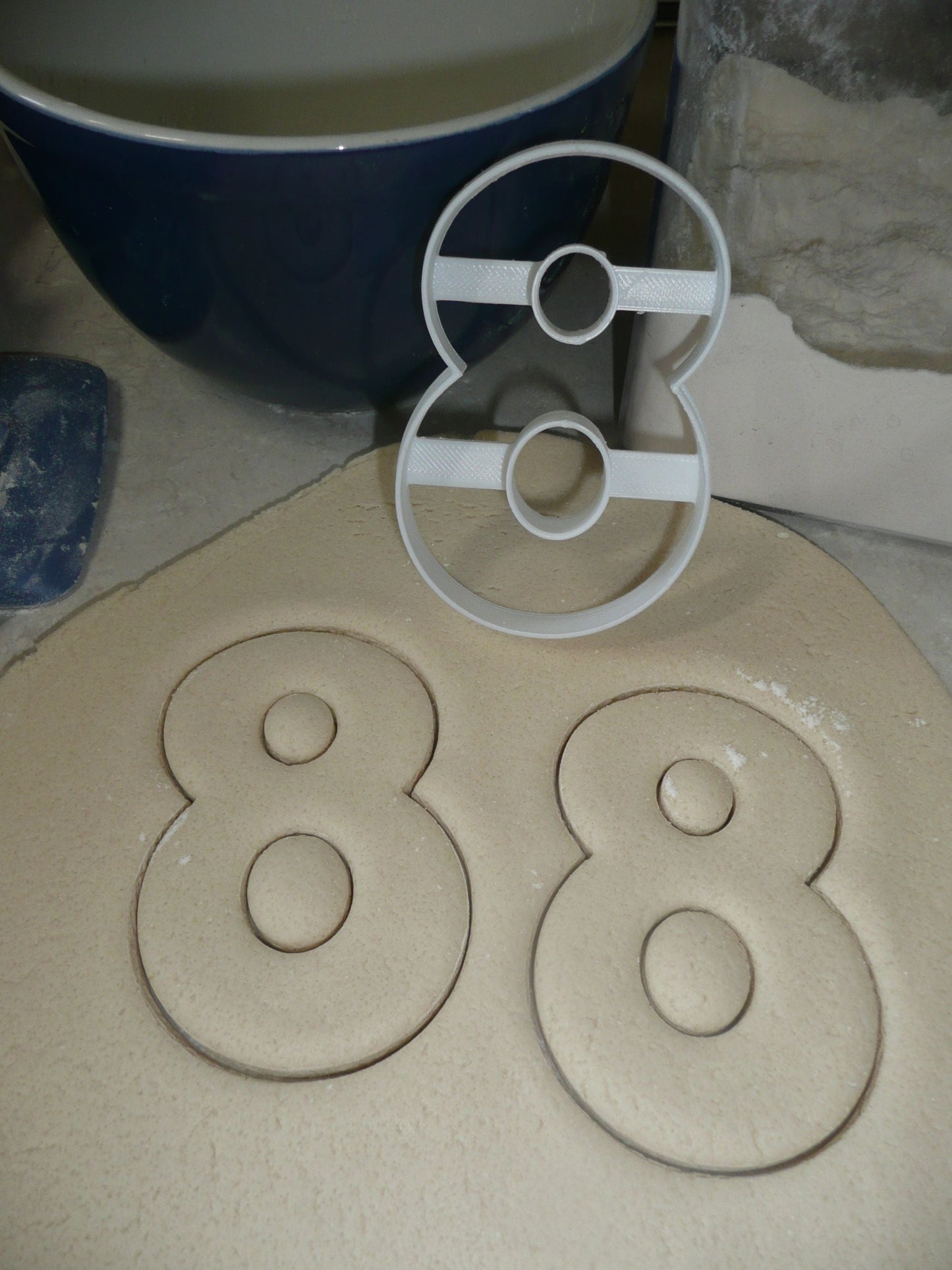 Number Eight 8 Birthday Anniversary Large Size 4" Cookie Cutter USA PR3808