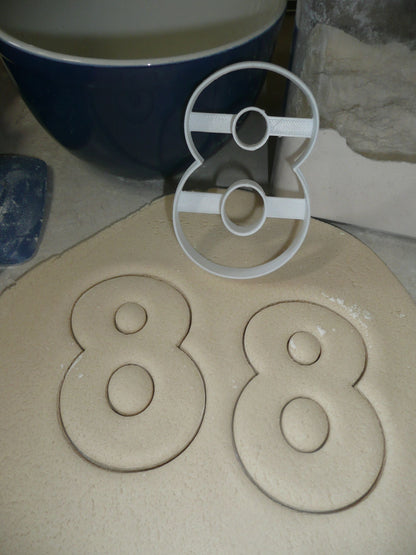 Number Eight 8 Birthday Anniversary Large Size 4" Cookie Cutter USA PR3808